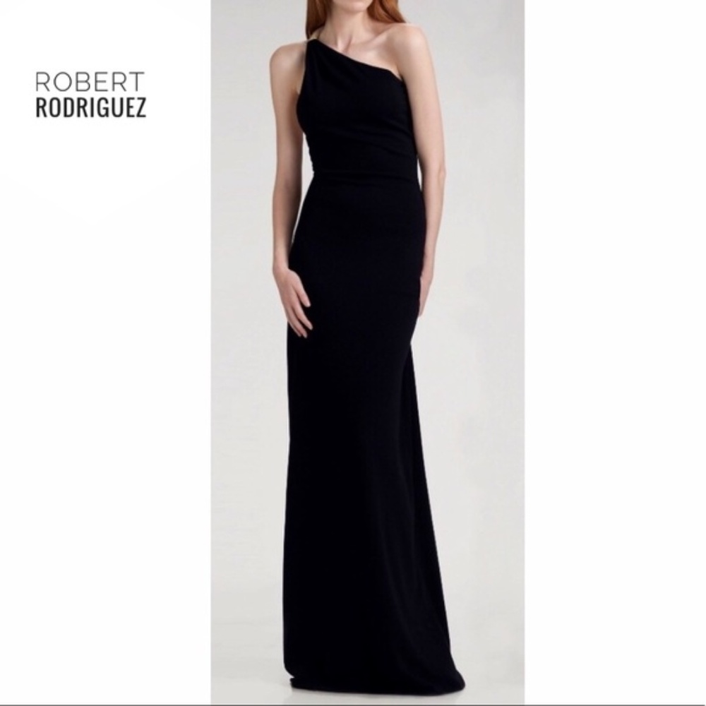 Robert Rodriguez One-shoulder Formal Maxi Dress 10